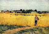 Berthe Morisot Wall Art - Grain field, Musee d'Orsay